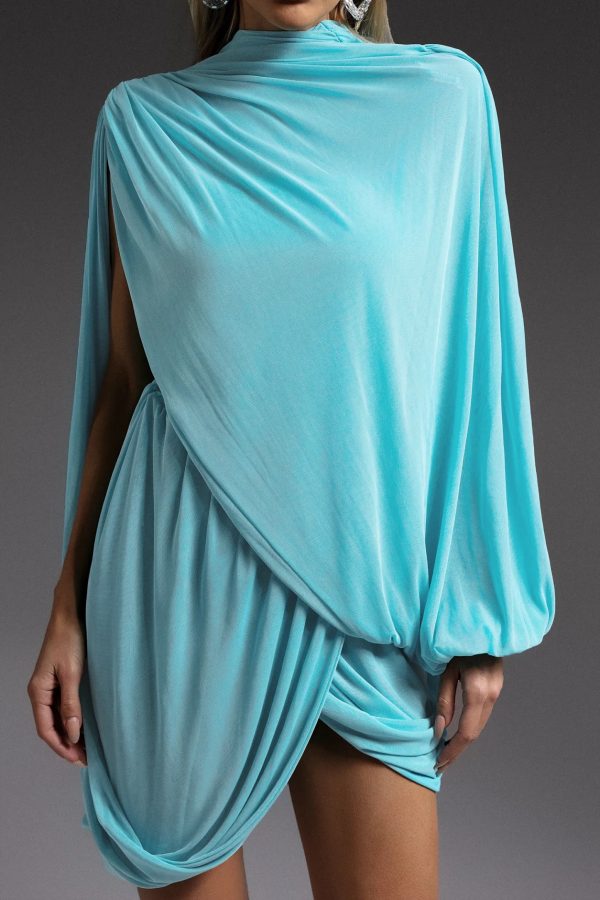 ternan long sleeve fold splice mini dress 15