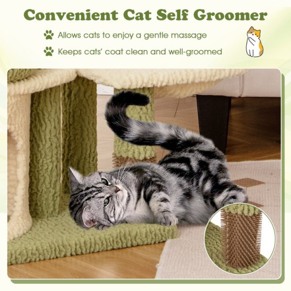 38 multi level aesthetic cat tree with condo & snug hammock 16