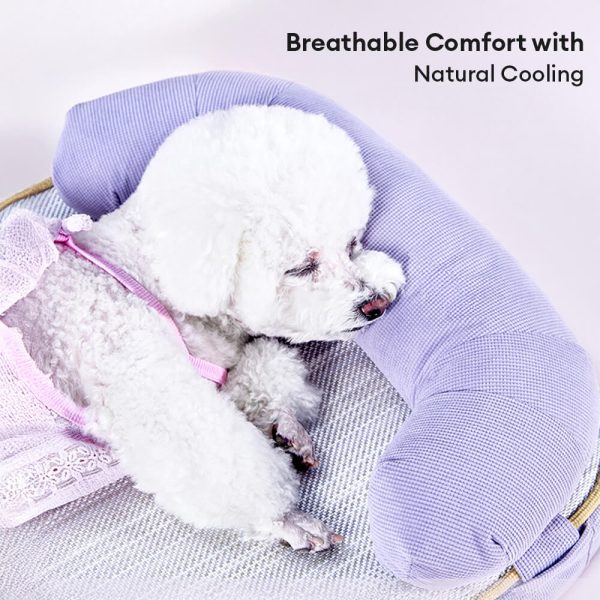 all season breathable orthopedic dog bed with waterproof liner & pillow 16