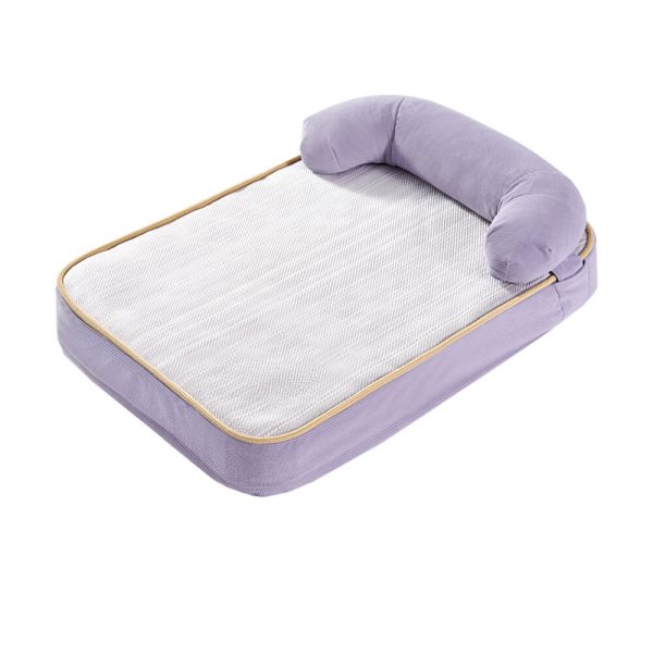 all season breathable orthopedic dog bed with waterproof liner & pillow 24