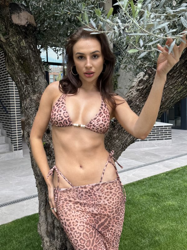 anastasia leopard pattern three piece bikini set 200