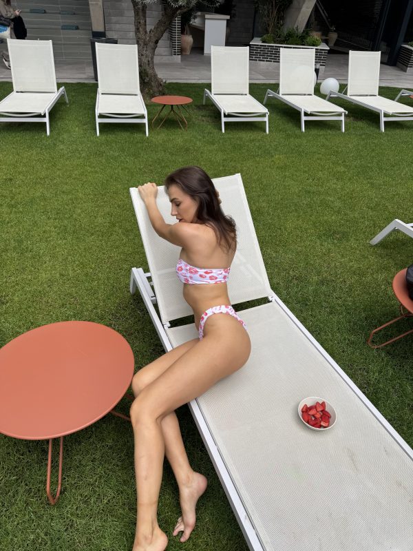 anastasia mouth printed cutout two piece swimsuit 400