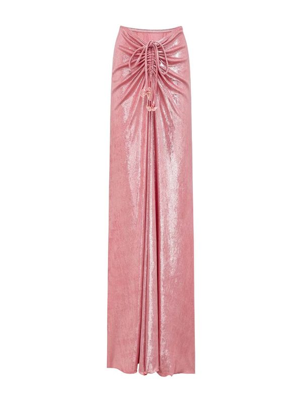 calypsa ruched metallic swimwear two piece set 19