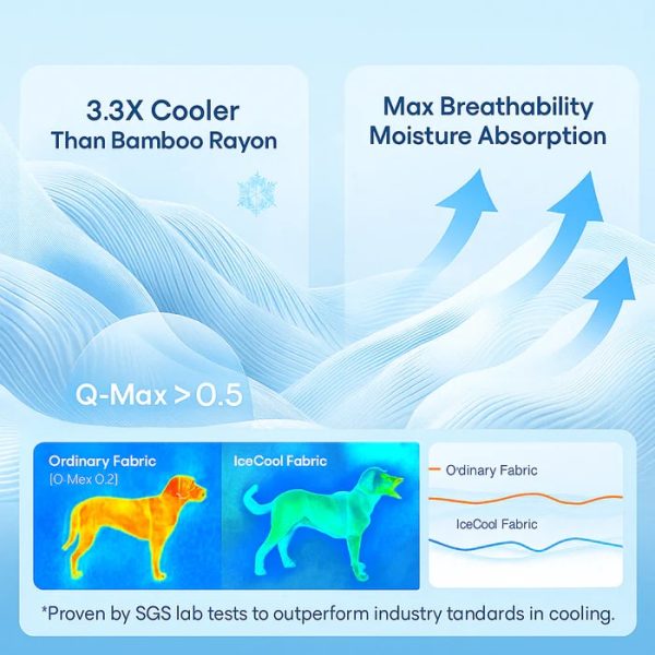 large cooling breathable non slip orthopedic dog bed 12