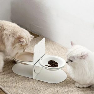 magnetic ceramic cat bowl 11