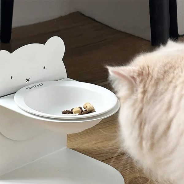 magnetic ceramic cat bowl 13