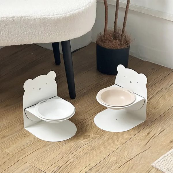 magnetic ceramic cat bowl 14