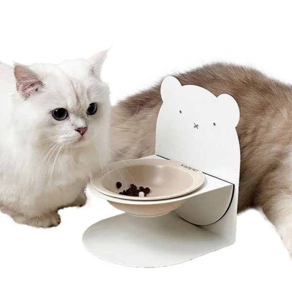 magnetic ceramic cat bowl 22