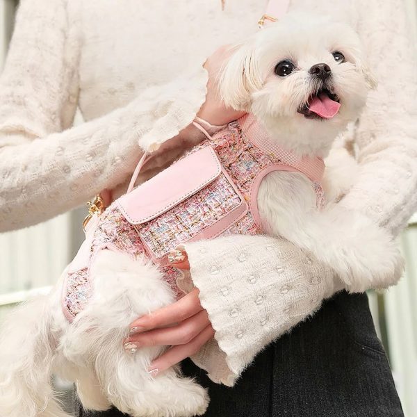 multifunctional carrier & walk vest dog harness backpack for small dog 13