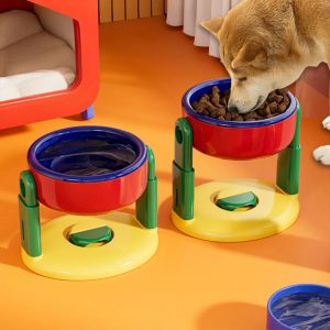 neck protection adjustable raised pet bowl with anti slip suction base 11 neck protection adjustable raised pet bowl with anti slip suction base 11