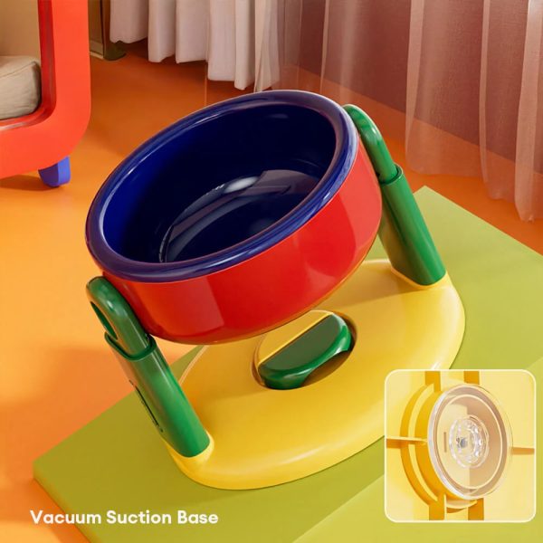 neck protection adjustable raised pet bowl with anti slip suction base 18