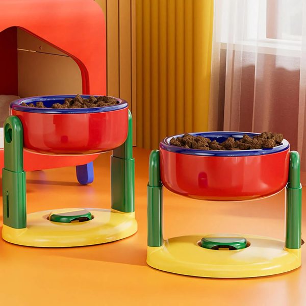 neck protection adjustable raised pet bowl with anti slip suction base 20