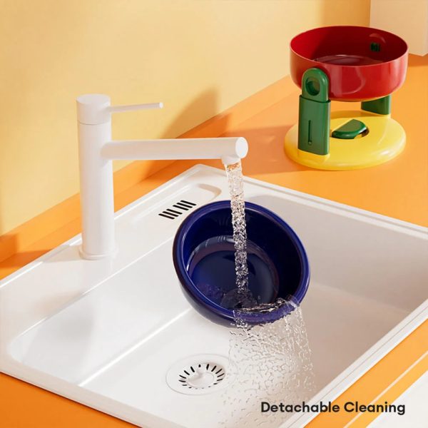 neck protection adjustable raised pet bowl with anti slip suction base 24
