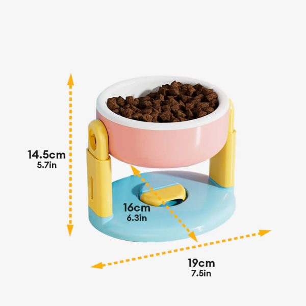 neck protection adjustable raised pet bowl with anti slip suction base 25