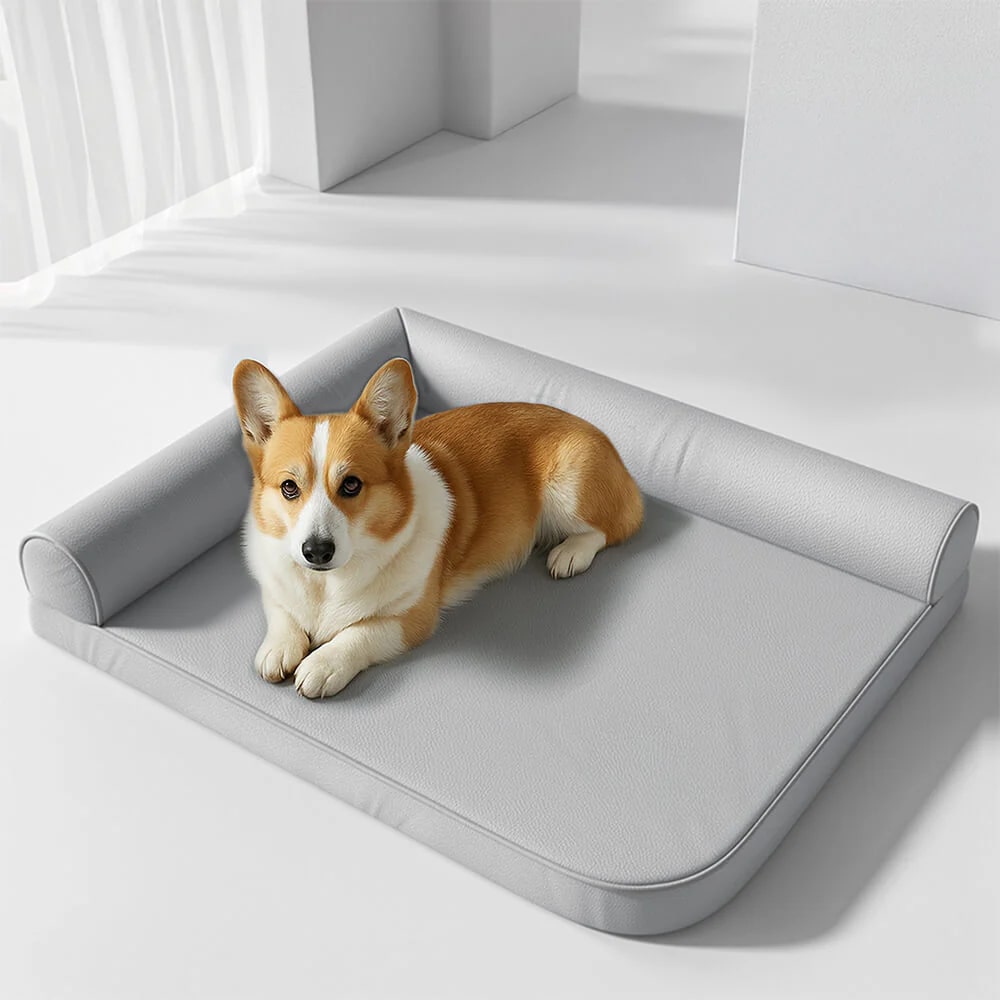 orthopedic scratch resistant waterproof tech fabric dog bed 11