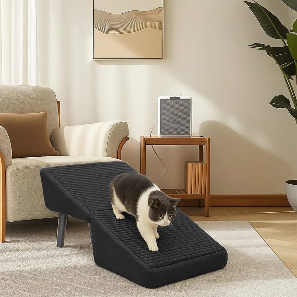 2 in 1 convertible wooden home step stool dog ramp stairs 16