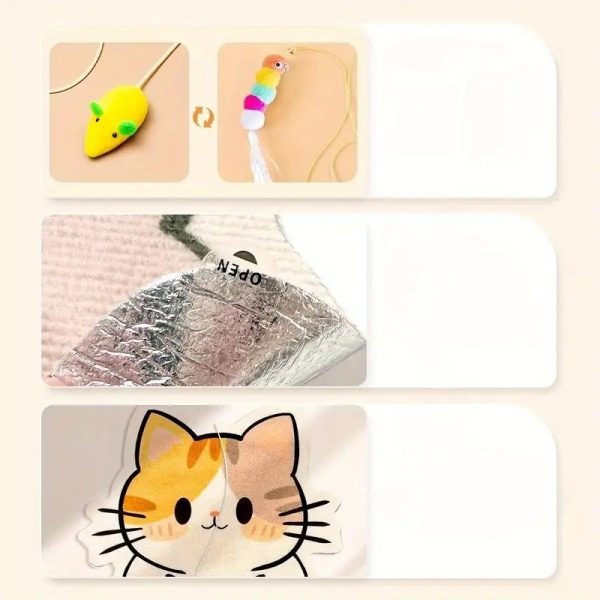 adhesive cat scratching post 13