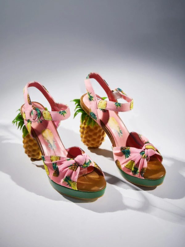 azhira pineapple sandals in pink 13