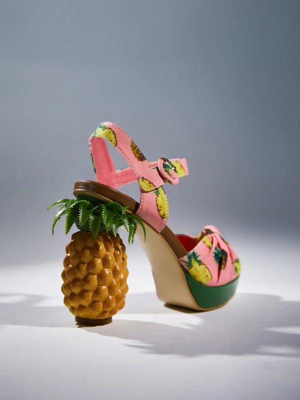 azhira pineapple sandals in pink 14