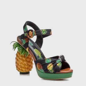 azhira pineapple sandals in black 11