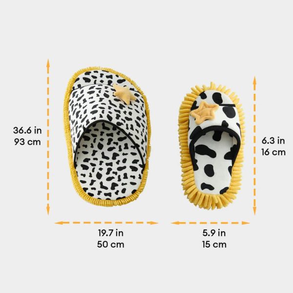 cow print plush pet bed & matching slippers set 20