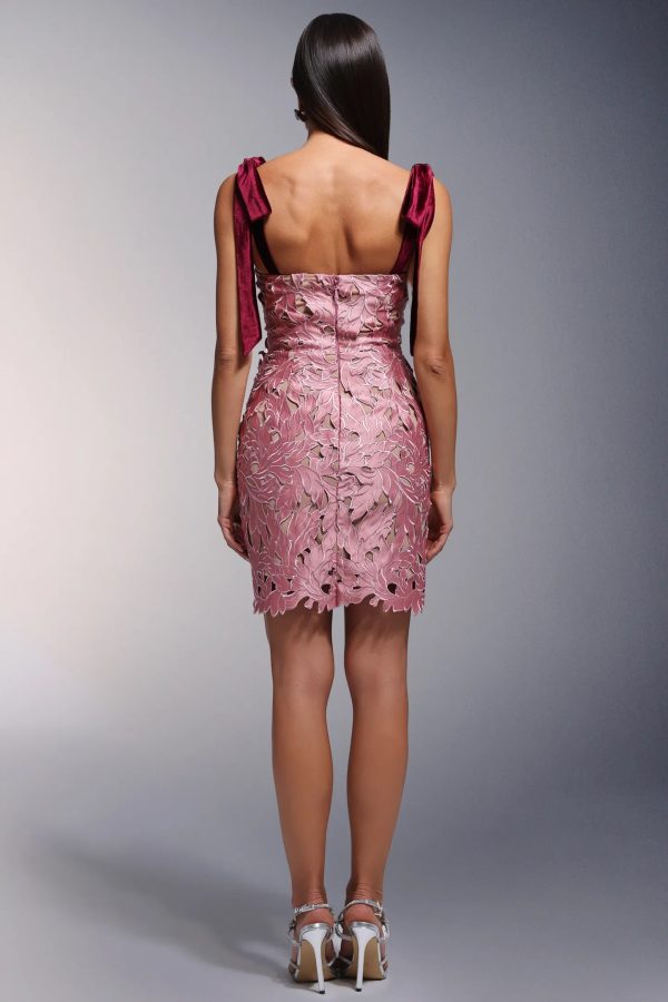 diliro flowers sleeveless bows mini dress 16