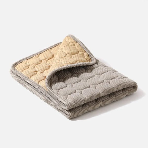 durable corduroy washable non slip pet mat 23