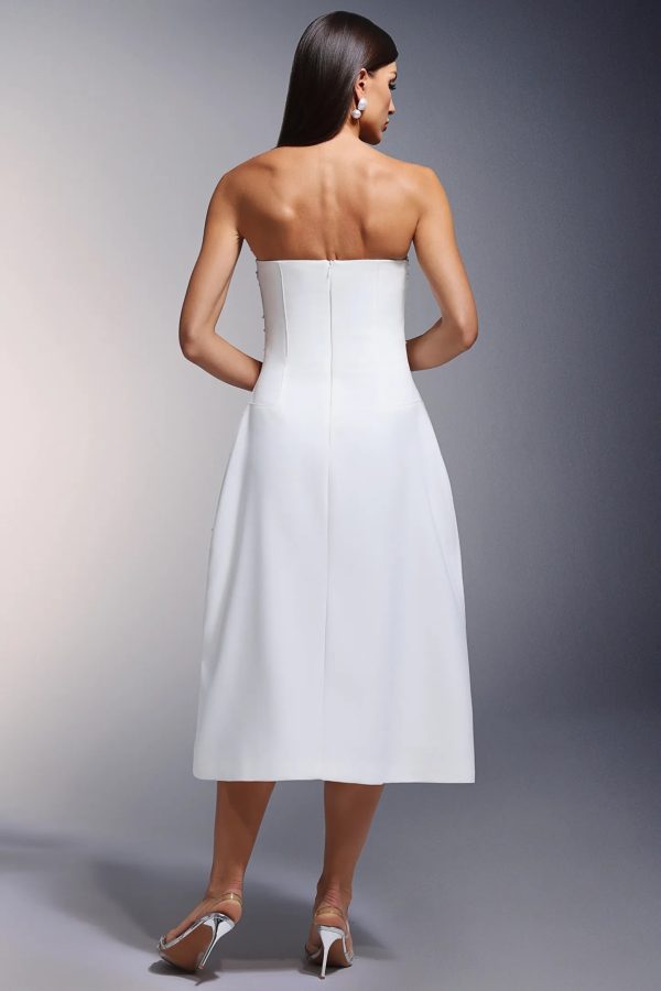 glera diamond strapless midi dress 16
