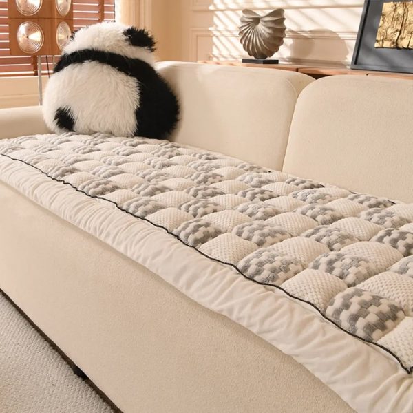 handmade plush checkerboard pet mat comfortable couch cover 14