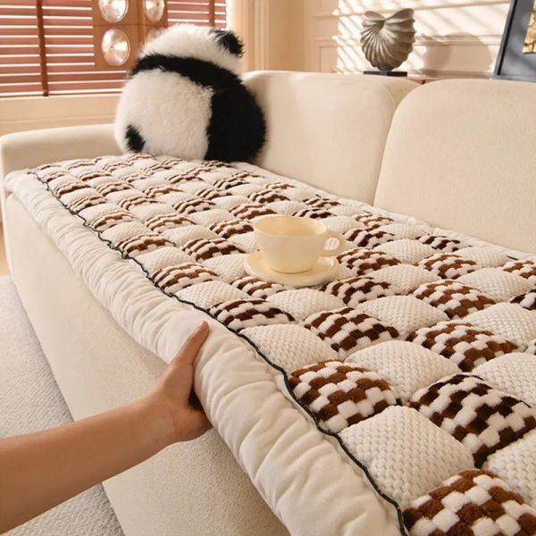 handmade plush checkerboard pet mat comfortable couch cover 15