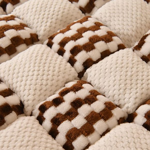 handmade plush checkerboard pet mat comfortable couch cover 16