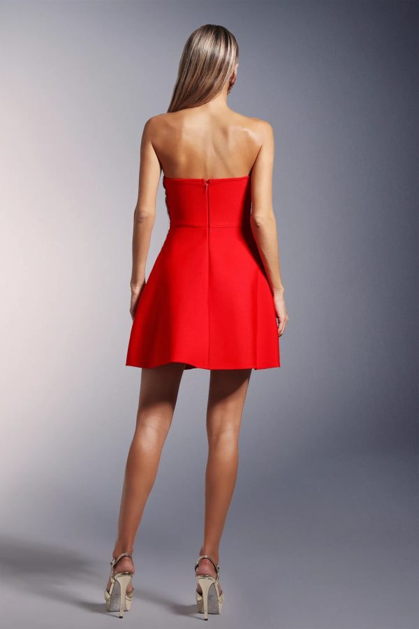 hoshi strapless diamond bandage mini dress 16