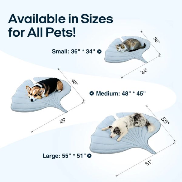 leaf shaped pet cooling mat 16