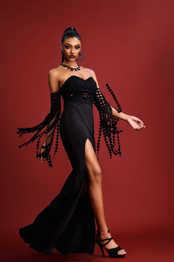 nicola off shoulder maxi dress 14