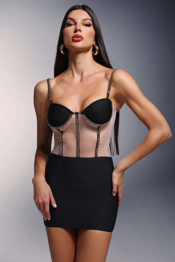 nunna sleeveless bandage mini dress 12