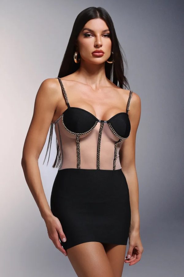 nunna sleeveless bandage mini dress 14