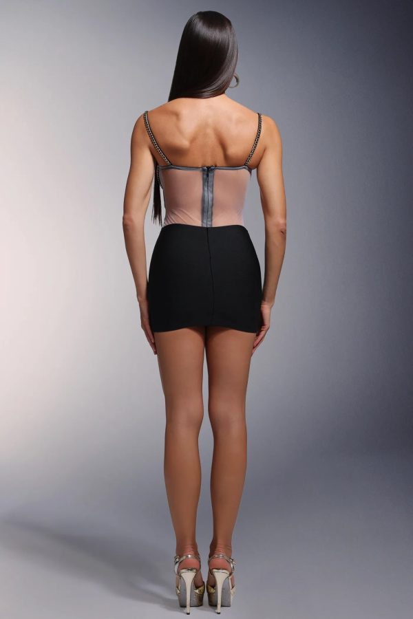nunna sleeveless bandage mini dress 16
