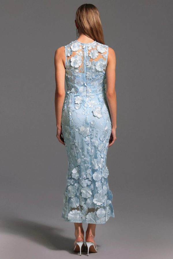rury sleeveless round neck flowers maxi dress 16