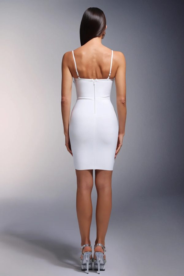 salacia sleeveless v neck diamond tassels mini dress 16