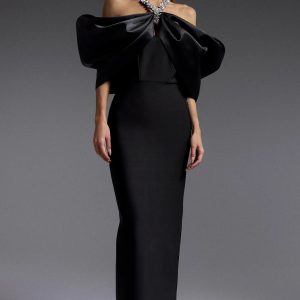 sloan halter diamond off the shoulder bandage maxi dress 11