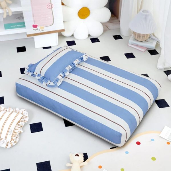 striped cotton thick padded & soft dog pillow bed 20