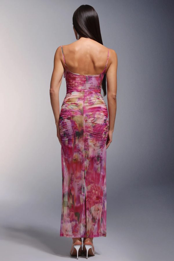tulip flowers sleeveless maxi dress 16
