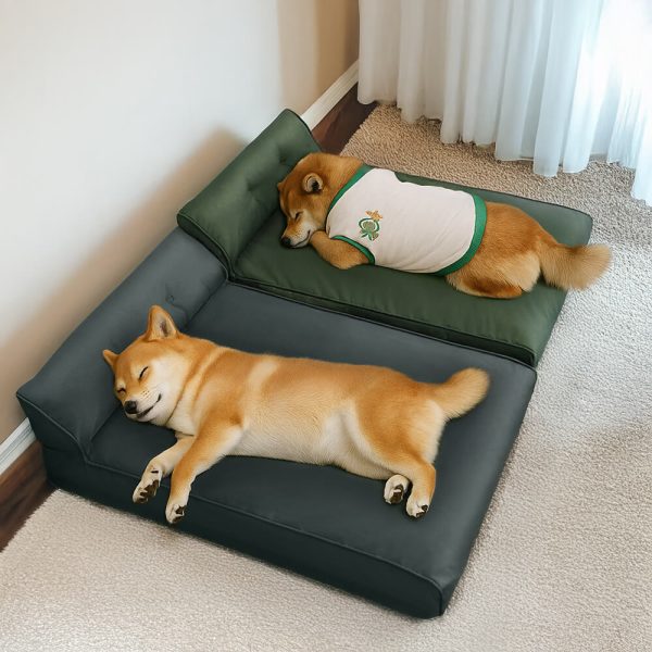 waterproof & hair resistant thick all season washable large dog bed 19