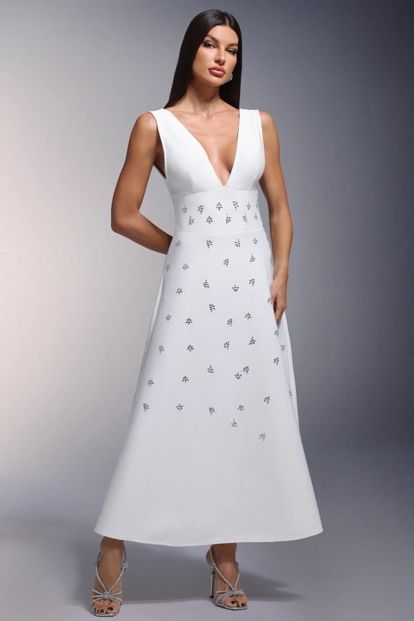 wila deep v diamond bandage maxi dress 14