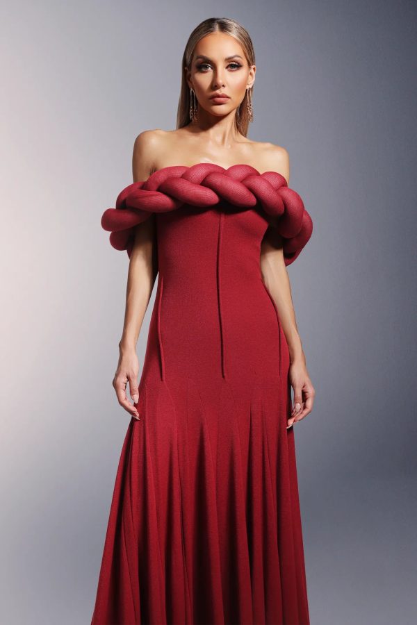 winify off shoulder maxi dress 12