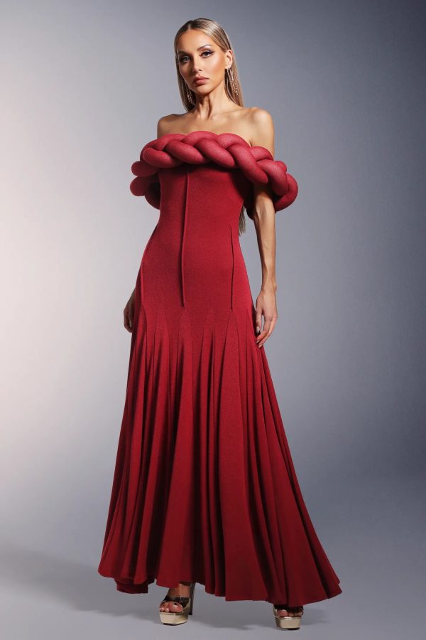 winify off shoulder maxi dress 14