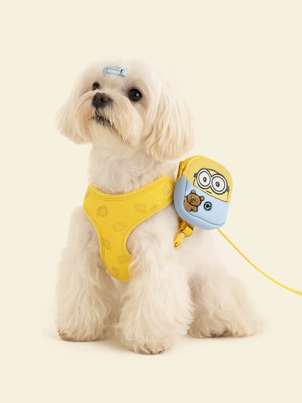 yellow cartoon dog harness set 12