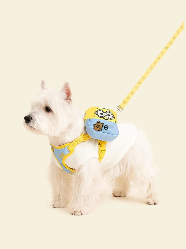 yellow cartoon dog harness set 13
