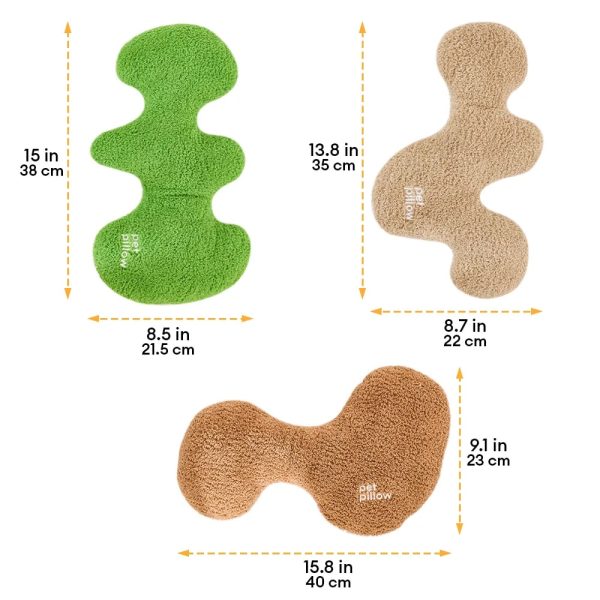 bone shaped playful squeaky dog toy pet pillow 20