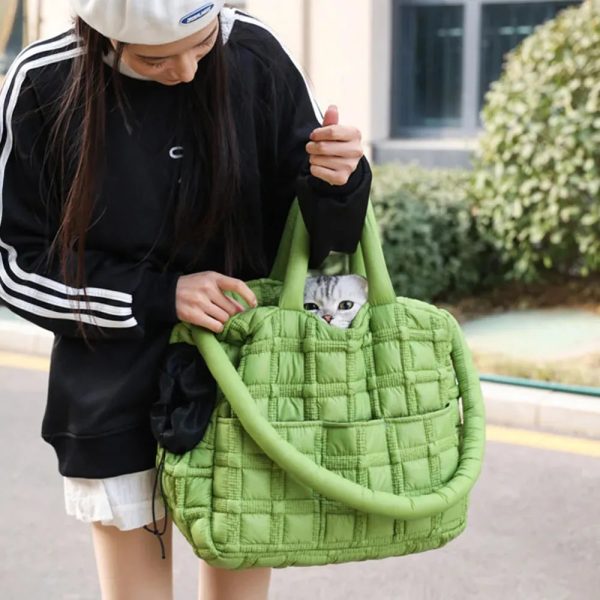cloud puff comfortable water repellent breathable portable pet travel bag 13
